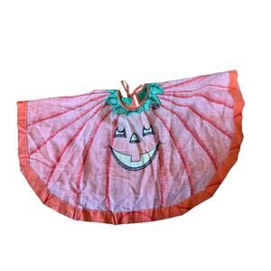 Vintage Halloween Kids‎ Costume Little Pumpkin Cape Poncho Smock Cloak